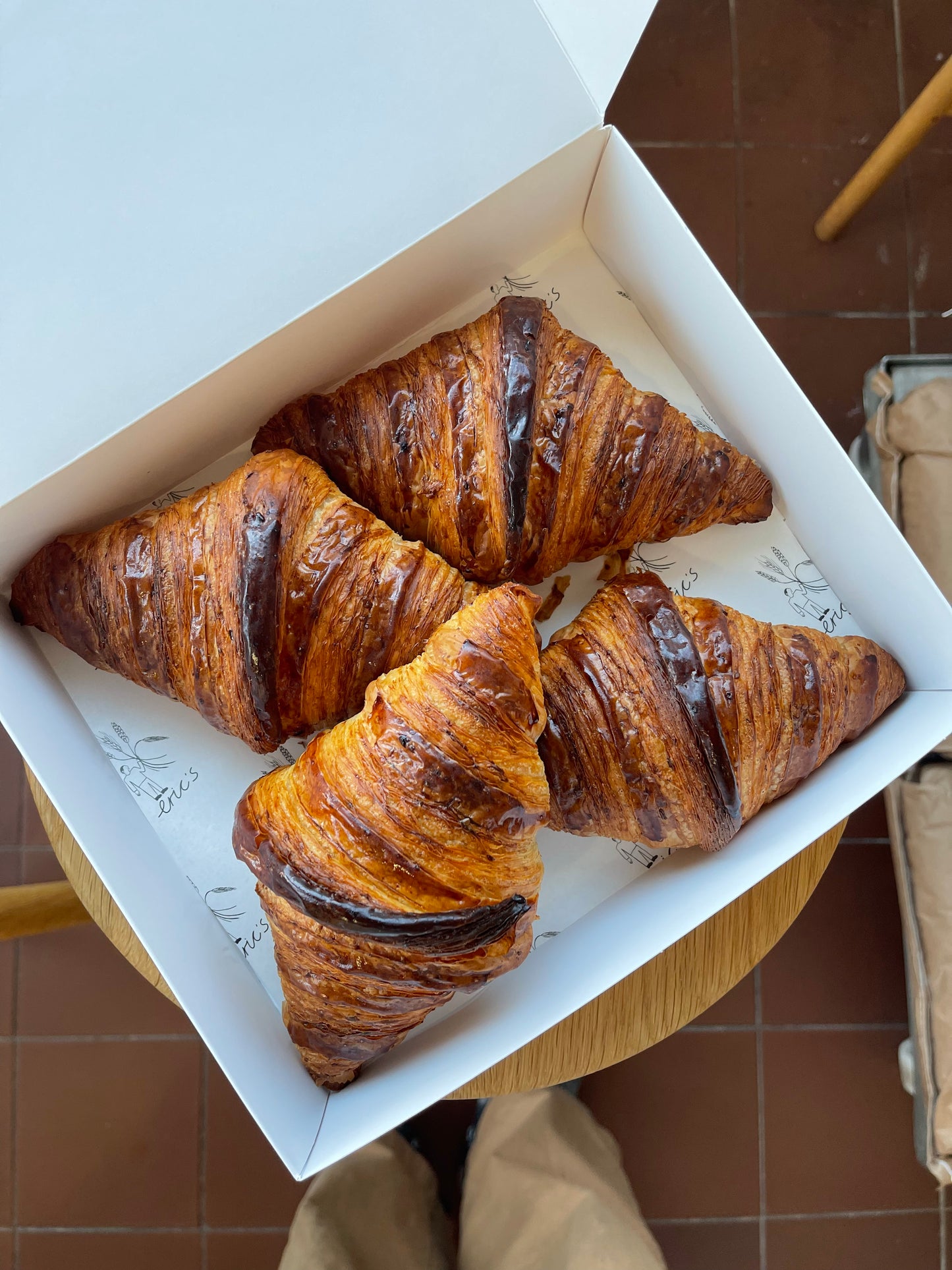 Box of Four Croissants (preorder for collection on Christmas Eve, Wednesday 24th December)
